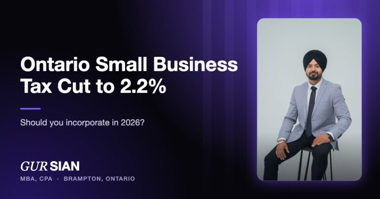 Ontario Small Business Tax Rate 2026: Should You Incorporate After the Cut to 2.2%?